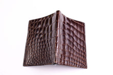 LOEWE brown crocodile skin wallet