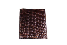 LOEWE brown crocodile skin wallet