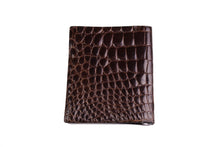 LOEWE brown crocodile skin wallet