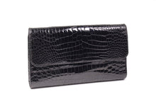 LOEWE black crocodile skin pochette