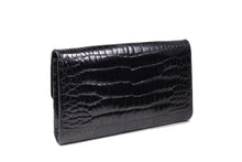 LOEWE black crocodile skin pochette
