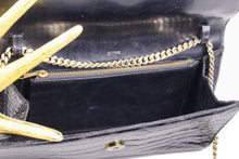 LOEWE black crocodile skin pochette