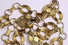 LOEWE oval links green cabochon necklace