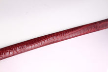 LOEWE ruby red crocodile belt