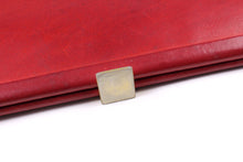 LOEWE red leather clutch
