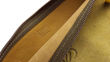 LOEWE beige suede pochette bag