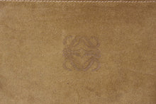 LOEWE beige suede pochette bag