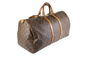 LOUIS VUITTON Keepall 55 monogram canvas travel bag