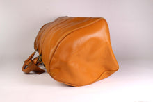 LOUIS VUITTON Keepall 55 Epi cognac brown leather travel bag