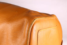 LOUIS VUITTON Keepall 55 Epi cognac brown leather travel bag