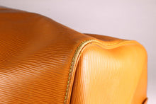 LOUIS VUITTON Keepall 55 Epi cognac brown leather travel bag