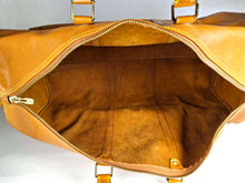 LOUIS VUITTON Keepall 55 Epi cognac brown leather travel bag