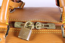 LOUIS VUITTON Keepall 55 Epi cognac brown leather travel bag