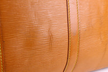 LOUIS VUITTON Keepall 55 Epi cognac brown leather travel bag