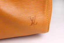 LOUIS VUITTON Keepall 55 Epi cognac brown leather travel bag