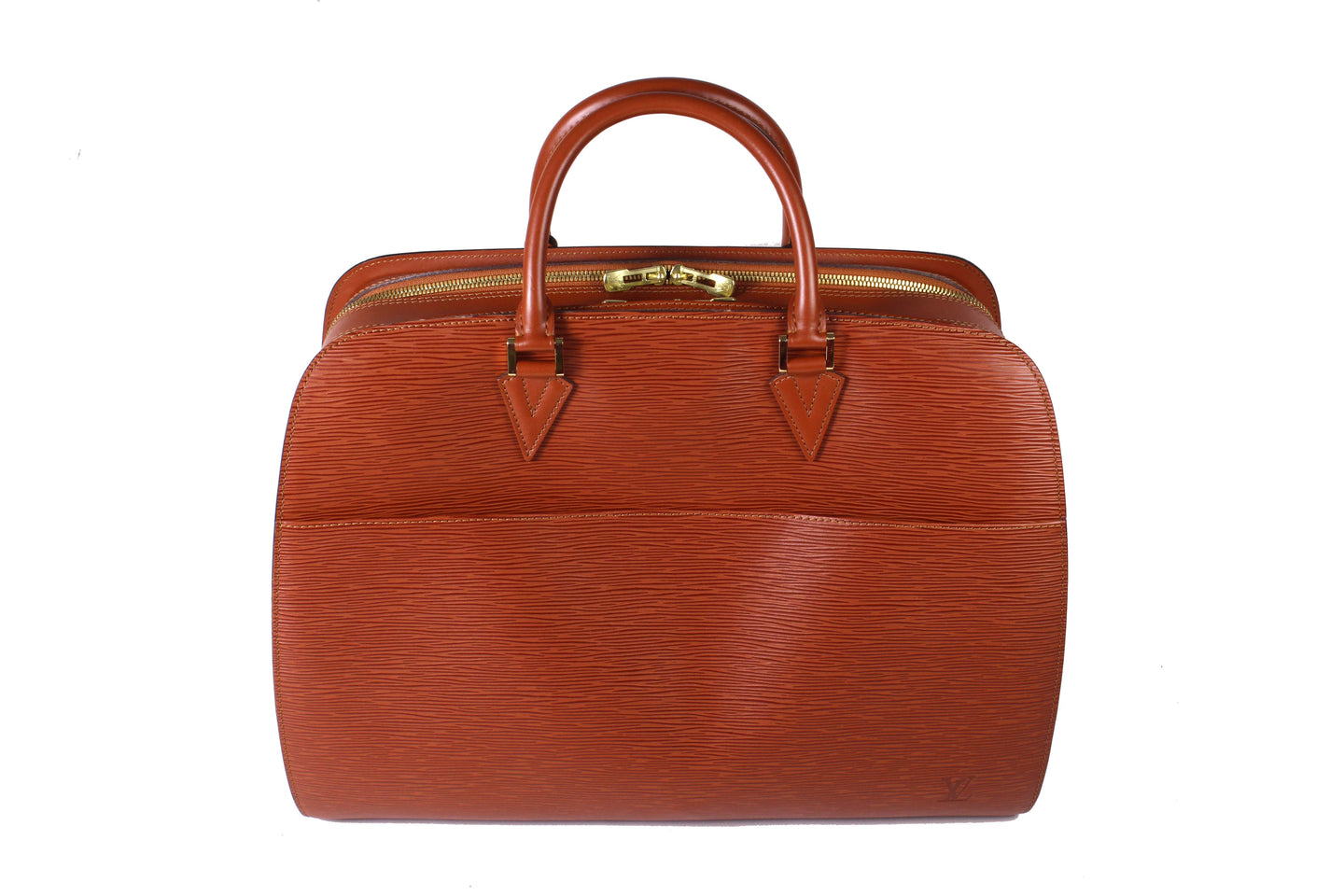 LOUIS VUITTON Sorbonne ligth brown Epi leather briefcase bag
