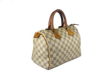 LOUIS VUITTON Speedy 25 Damier Azur canvas bag