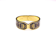 M. FREY Wien 24-carat fired enamel bangle