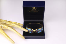 M. FREY Wien 24-carat fired enamel bangle