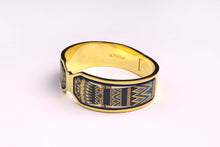 M. FREY Wien 24-carat fired enamel bangle
