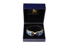 M. FREY Wien 24-carat fired enamel bangle