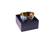 M. FREY Wien 24-carat fired enamel bangle