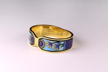 M. FREY Wien 24-carat fired enamel bangle