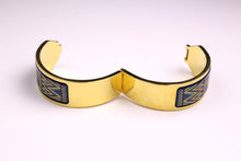 M. FREY Wien 24-carat fired enamel bangle