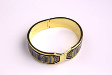 M. FREY Wien 24-carat fired enamel bangle