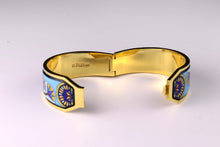M. FREY Wien 24-carat fired enamel bangle