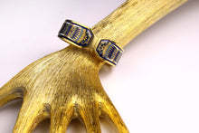 M. FREY Wien 24-carat fired enamel bangle
