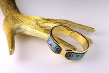 M. FREY Wien 24-carat fired enamel bangle