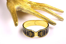M. FREY Wien 24-carat fired enamel bangle