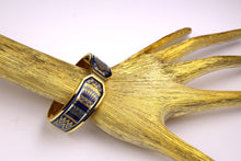 M. FREY Wien 24-carat fired enamel bangle