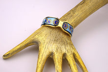 M. FREY Wien 24-carat fired enamel bangle