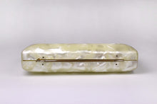 Marbre white vanity purse cluth