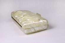 Marbre white vanity purse cluth