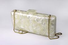 Marbre white vanity purse cluth
