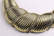 NINA RICCI tubogas clear rhinestone necklace