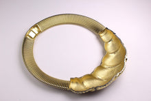 NINA RICCI tubogas clear rhinestone necklace