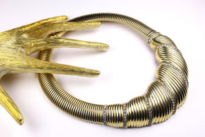 NINA RICCI tubogas clear rhinestone necklace