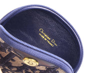 Christian Dior blue Dior Oblique canvas coin purse