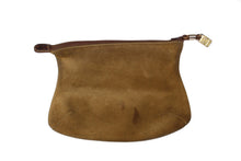 LOEWE beige suede small pochette bag