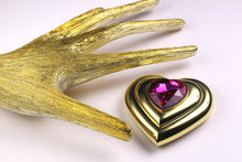 YVES SAINT LAURENT heart jewel powder compact case