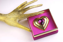 YVES SAINT LAURENT heart jewel powder compact case