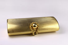 RODO brushed aged gold clutch purse