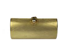 RODO brushed aged gold clutch purse