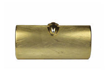 RODO brushed aged gold clutch purse