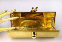 RODO brushed aged gold clutch purse