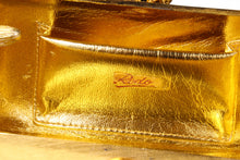 RODO brushed aged gold clutch purse